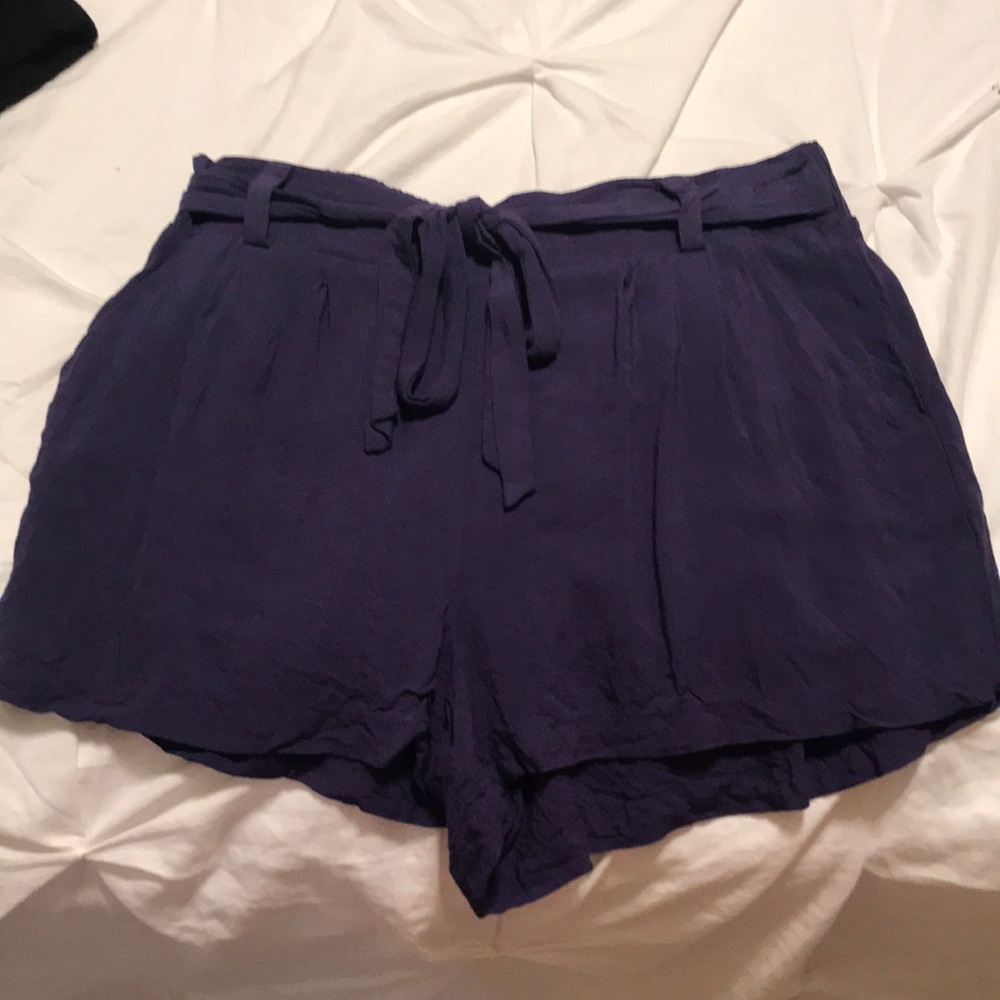 Stretch Tie Indigo Shorts